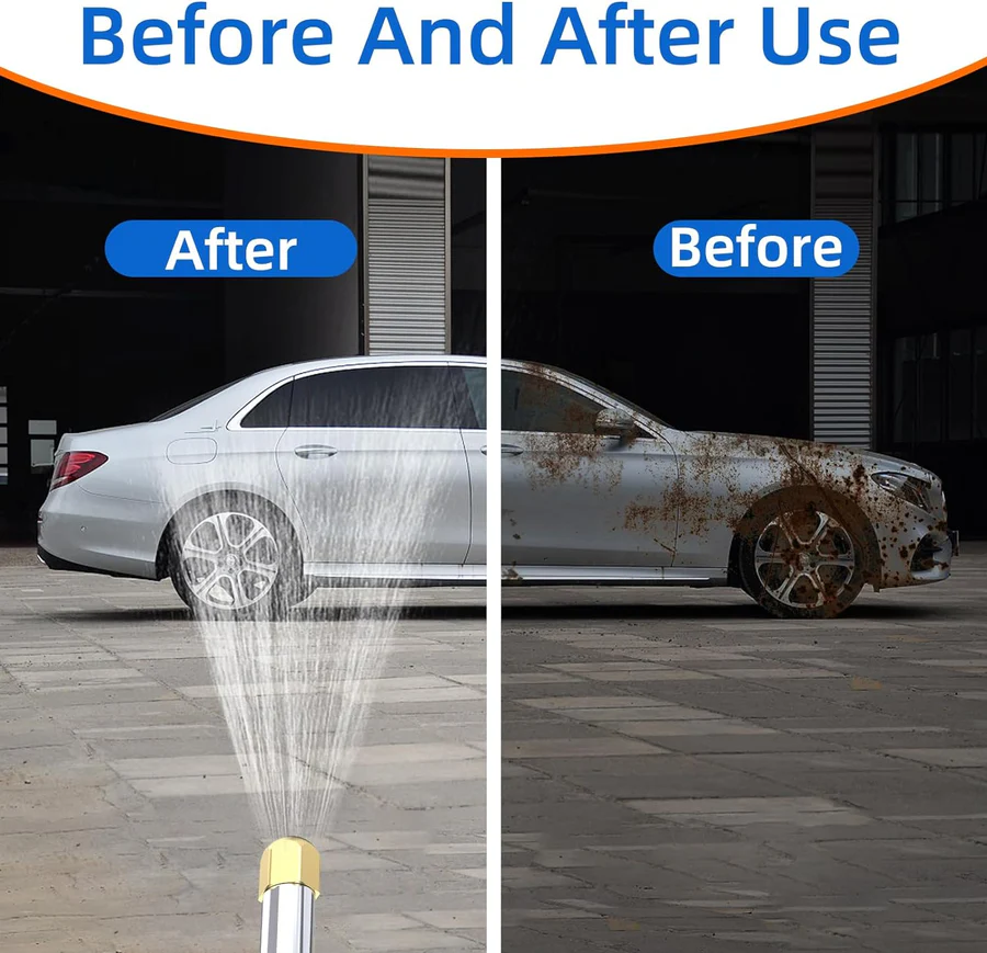 Car Wash Hose Nozzle High Pressure Water Spray Attachment