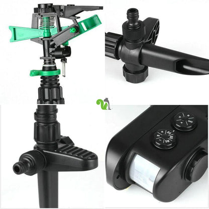 Motion activated sprinkler for deer