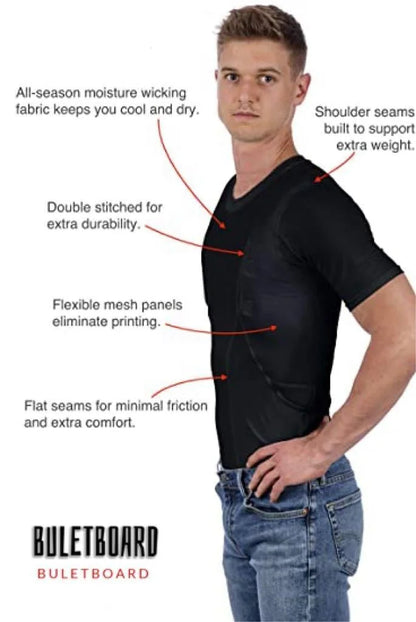 Men/women's Concealed Leather Holster T-shirt