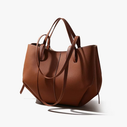 Premium Cow Leather Large Capacity Shoulder Tote Bag for Women