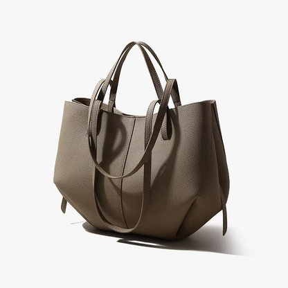 Premium Cow Leather Large Capacity Shoulder Tote Bag for Women