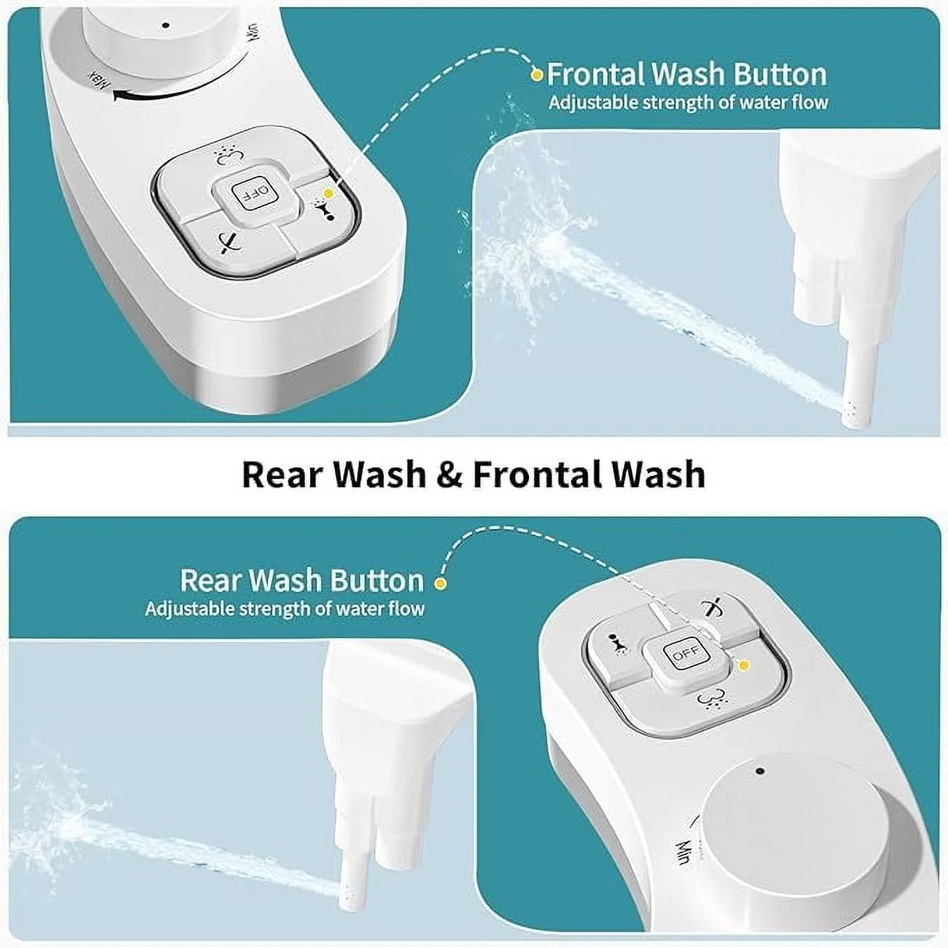 Bidet Attachment for Toilet – Adjustable Water Pressure & Hygienic Cleaning