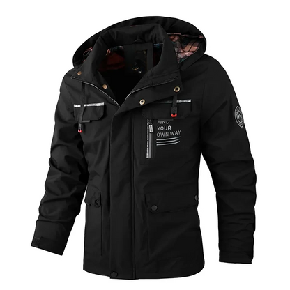 Men’s Waterproof Windbreaker Jacket  Outdoor Hiking, Camping & Travel