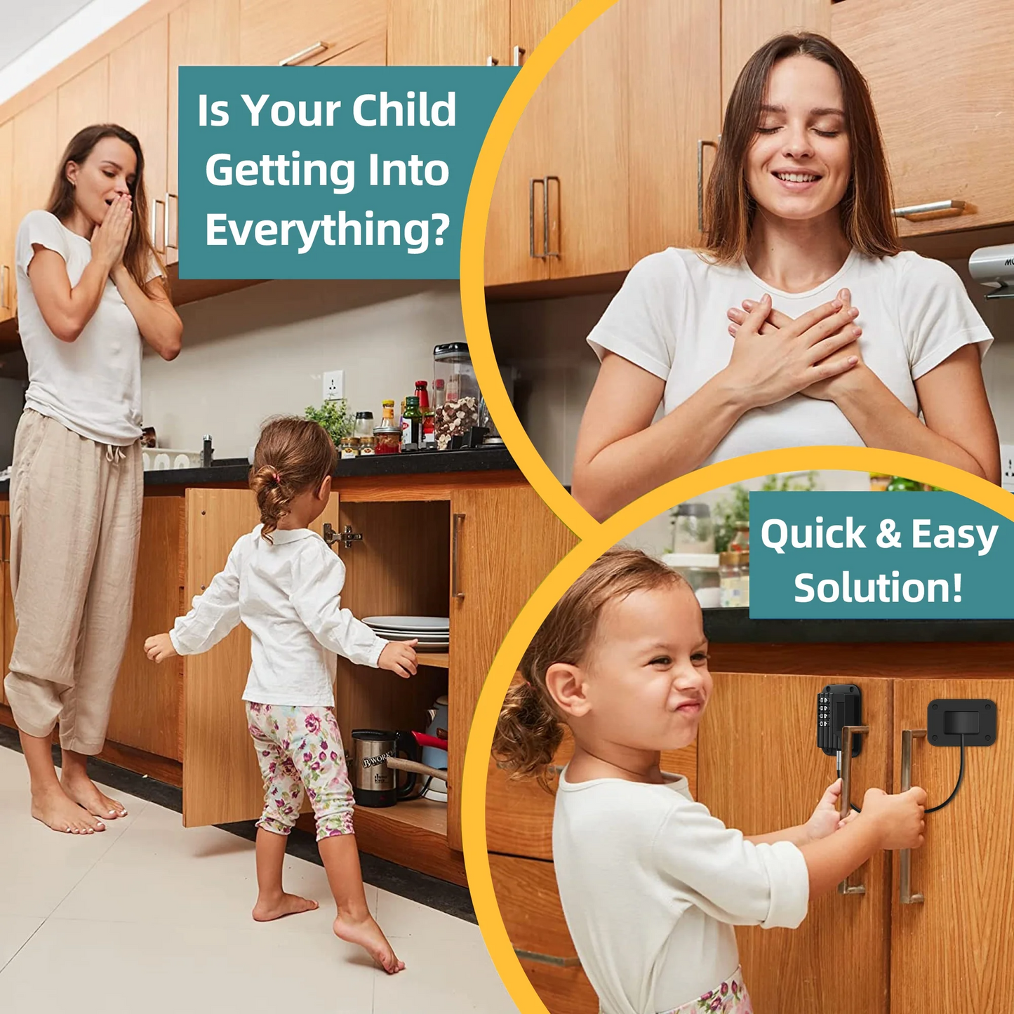 Refrigerator Safety Lock Combination Code Fridge Door Lock
