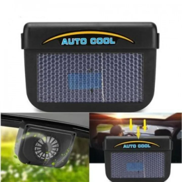 Solar Powered Car Window Vent Fan for Cooling