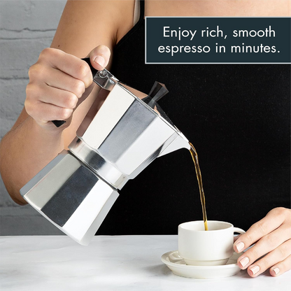 Classic Stovetop Espresso Maker Italian Moka Pot Coffee Brewer