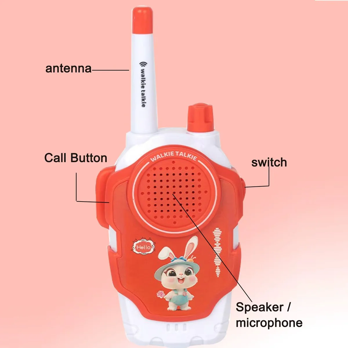 Kids Walkie Talkies – 1600ft Range Adventure Radios, Set of 2