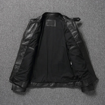 Men's Premium Quilted Leather Motorcycle Jacket