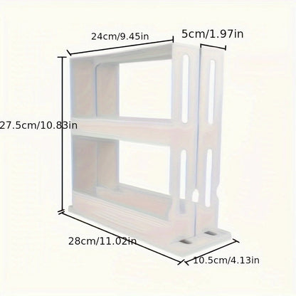 Spice Rack Organizer with Swivel Shelves