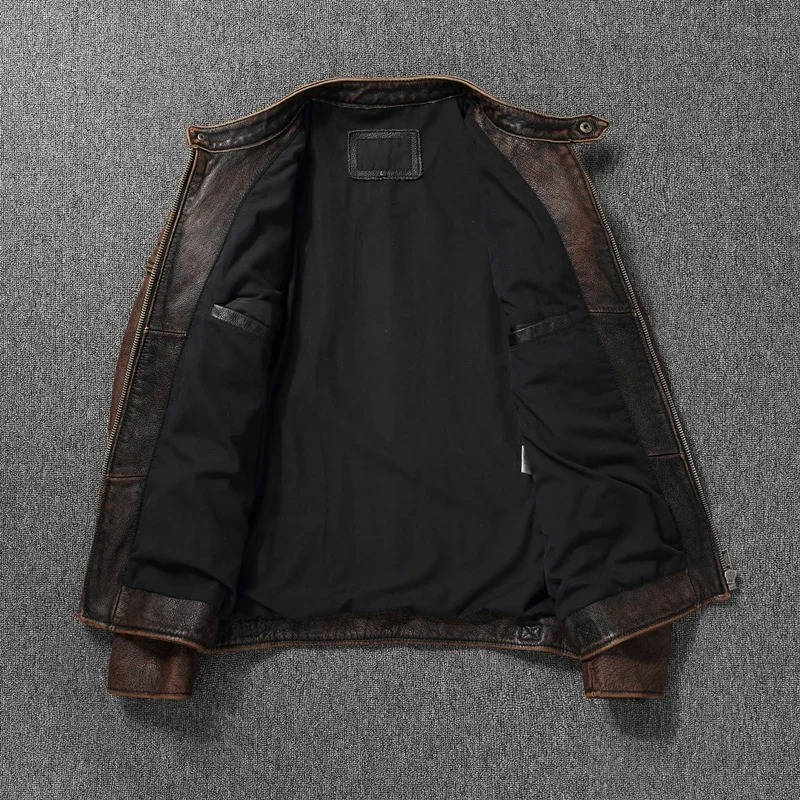 Men's Premium Quilted Leather Motorcycle Jacket