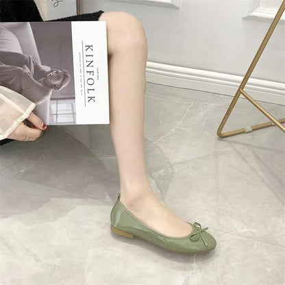 Leather Ballet Flats With Arch Support