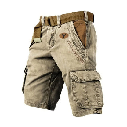 Men's Multifunctional Cargo Shorts With Multi Pockets