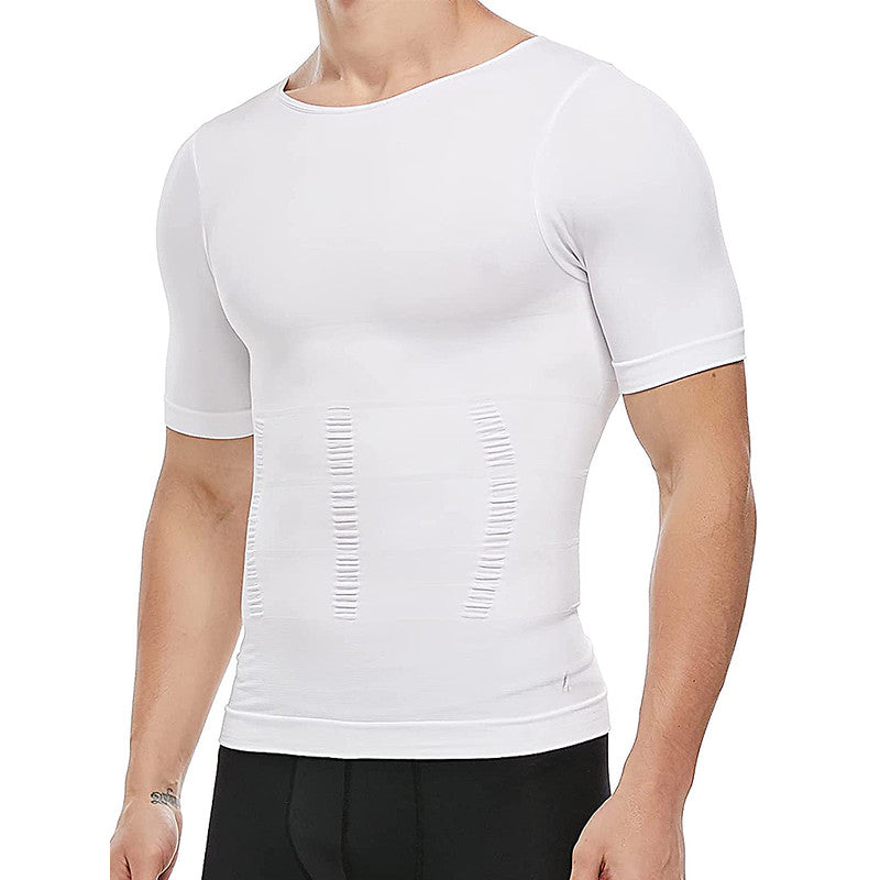 Compression Tank Top Men Slimming Body Shaper Vest, Abs Abdomen Tummy Control Workout Shirt Sleeveless Gym Fitness