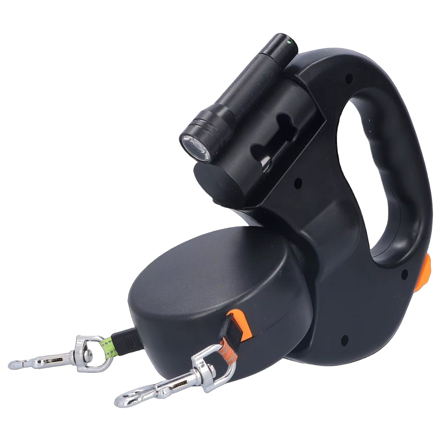 Dual Dog Leash with LED Light – Tangle-Free 360° Swivel for Easy Safe Walks