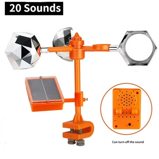 360 Degree Reflective Solar Powered Bird Repeller
