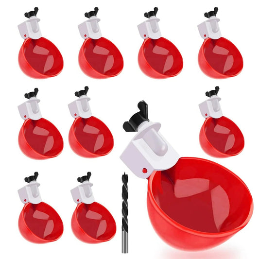 Automatic Chicken Waterer Kit - 10 Pcs