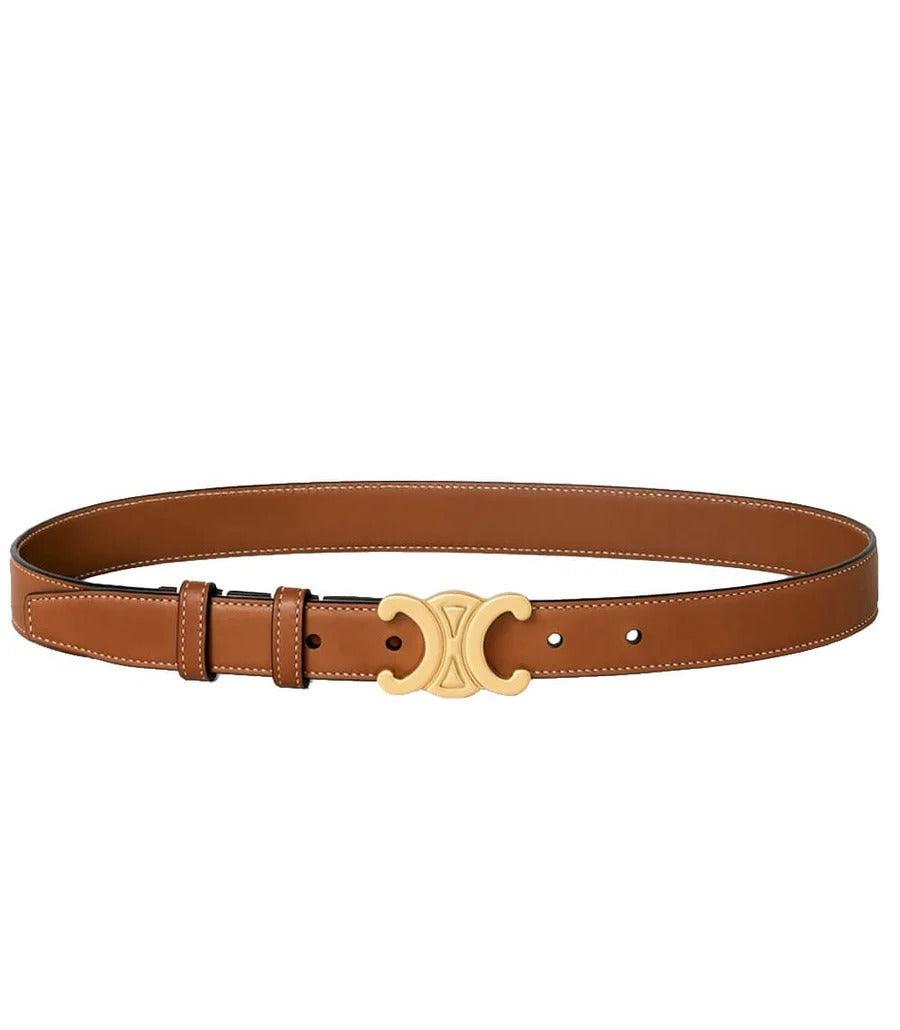 Belt with Gold Buckle