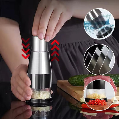 Compact Garlic Chopper for Fine Chopping