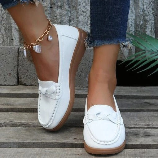 Women’s Slip-On Walking Loafers, Supportive Casual Shoes
