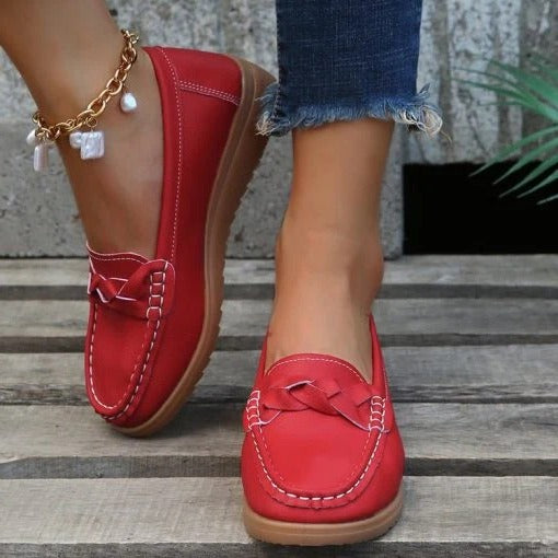 Women’s Slip-On Walking Loafers, Supportive Casual Shoes