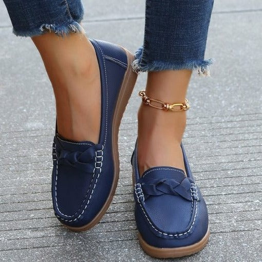 Women’s Slip-On Walking Loafers, Supportive Casual Shoes