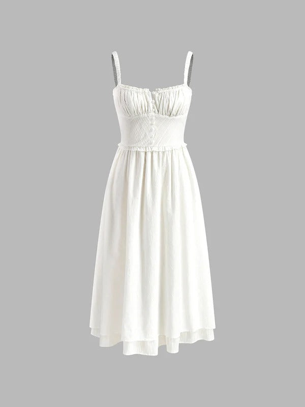 Elegant Sleeveless Midi Dress