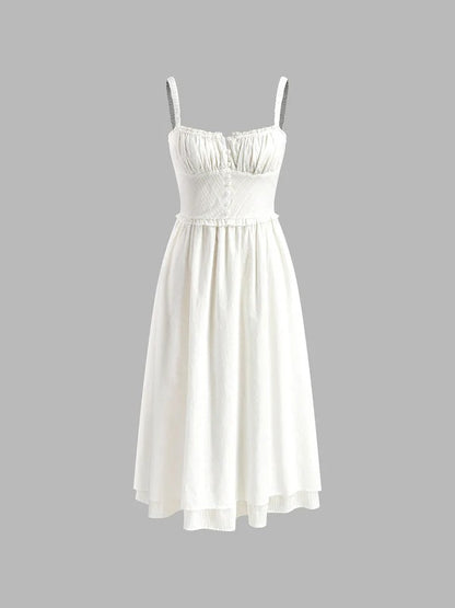 Elegant Sleeveless Midi Dress