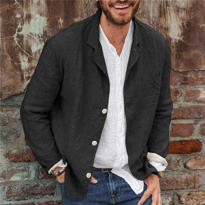 Men's Casual Linen Jacket
