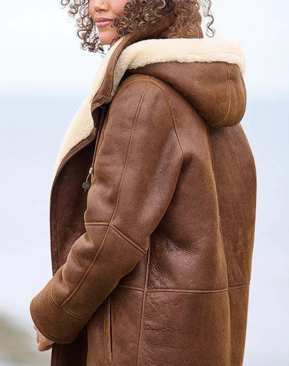 Warm and Lightweight Women's Long Down Jacket For Winter